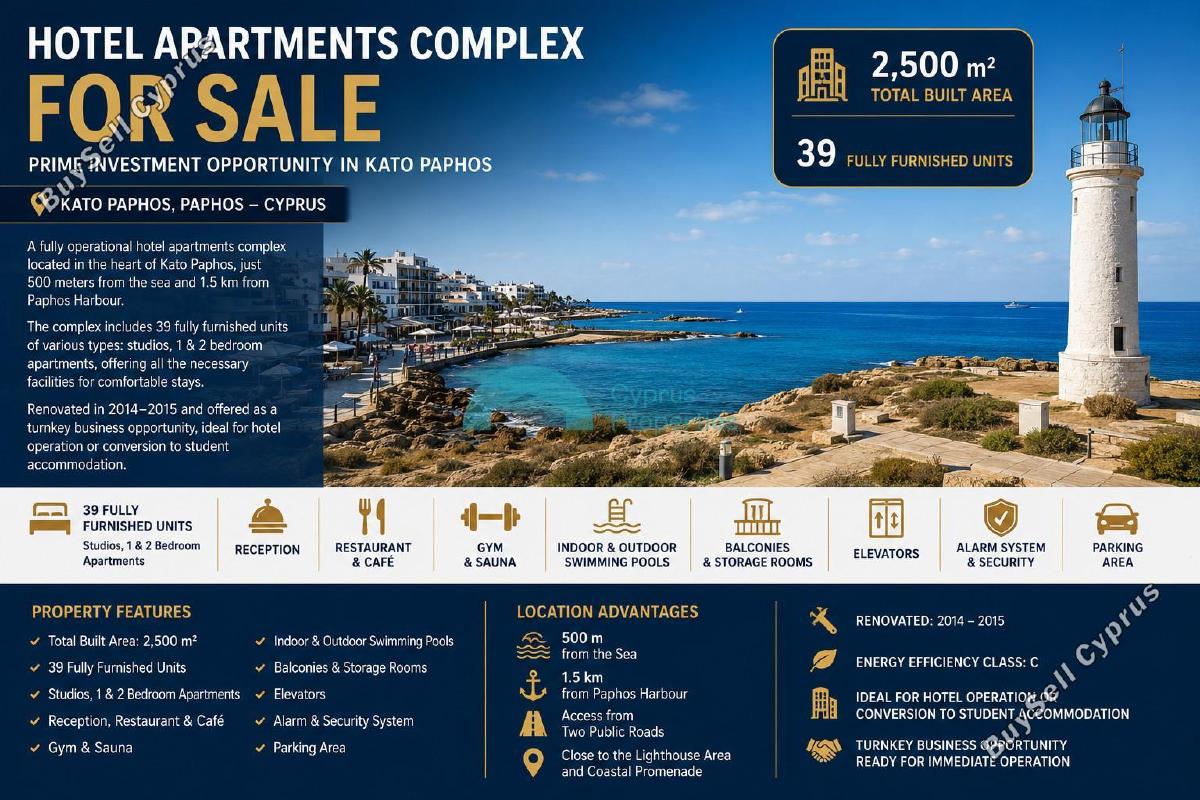 studio hotel for sale tombs of the kings paphos 8758400 image 16517636