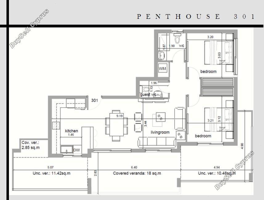 2 bedroom penthouse for sale agios athanasios limassol 7756610 image 10329408