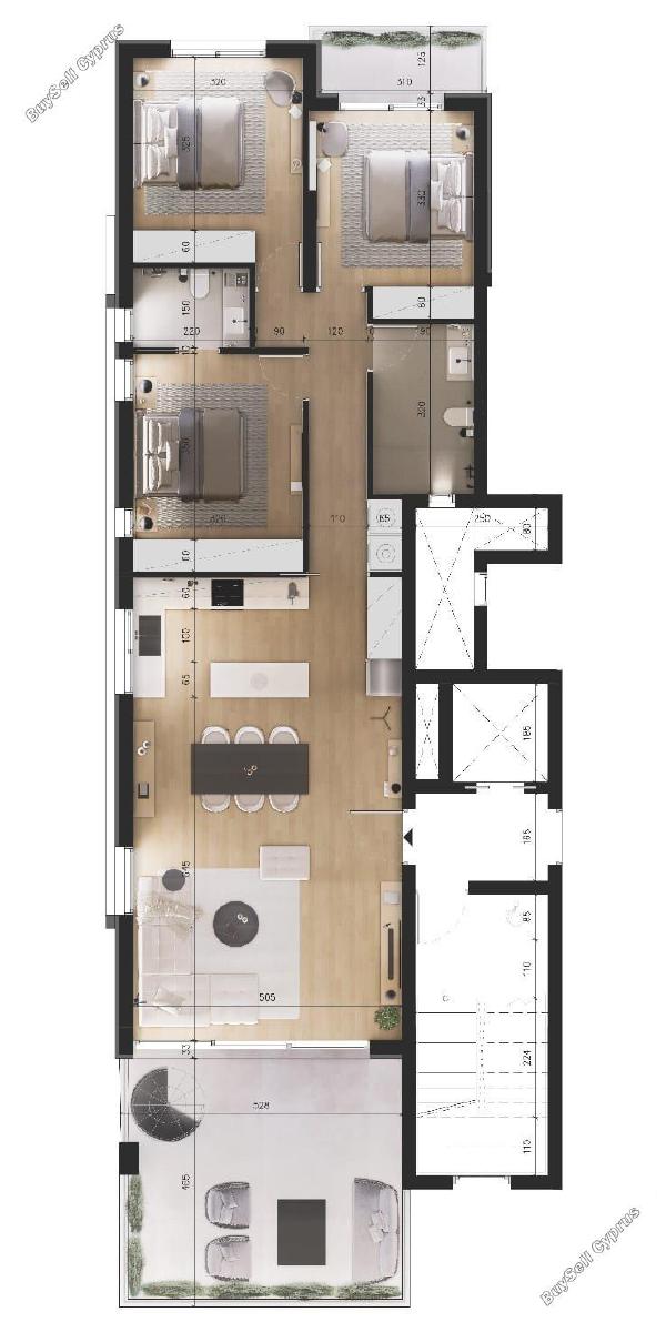3 bedroom penthouse for sale agios athanasios limassol 1499530 image 12983019