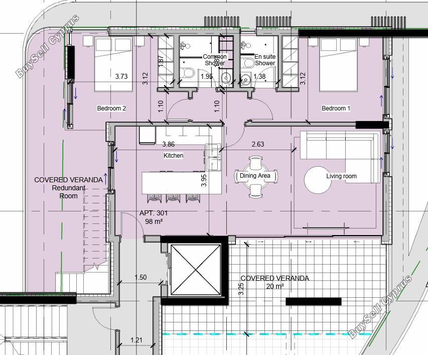 2 bedroom penthouse for sale linopetra limassol 7732370 image 10136937