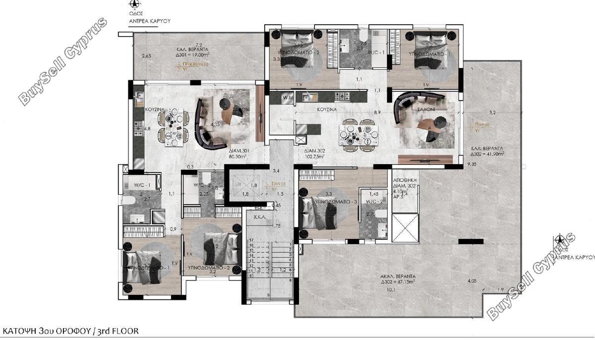 3 bedroom apartment for sale agios andreas nicosia nicosia 8473970 image 15231496
