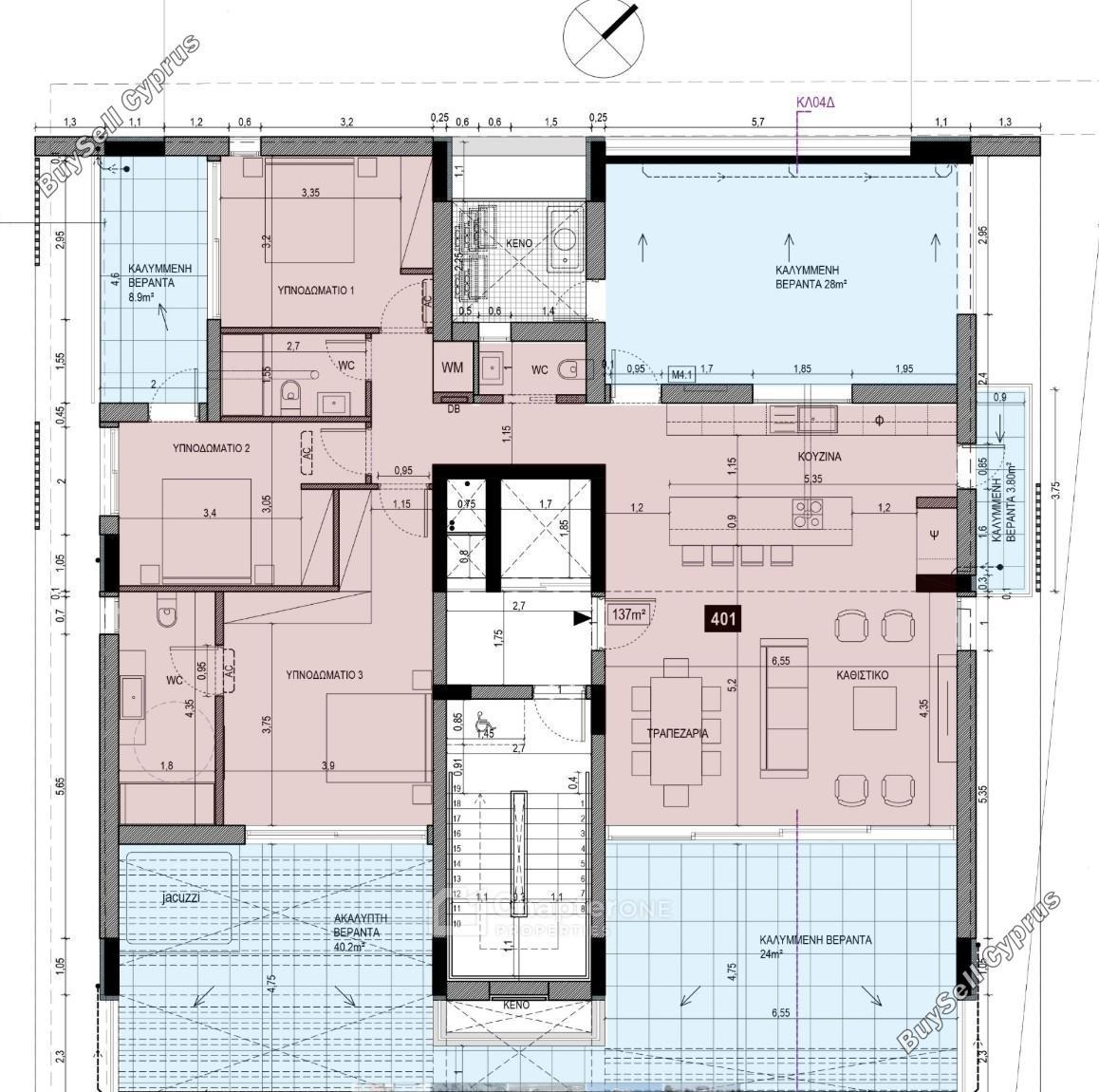 3 bedroom penthouse for sale agioi omologitai nicosia 8360131 image 14544302