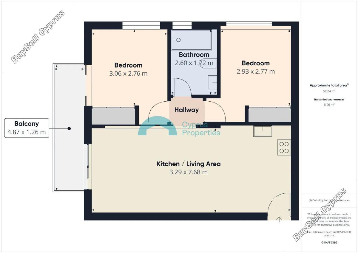 2 bedroom apartment for rent paphos municipality paphos 8892481 image 17367415