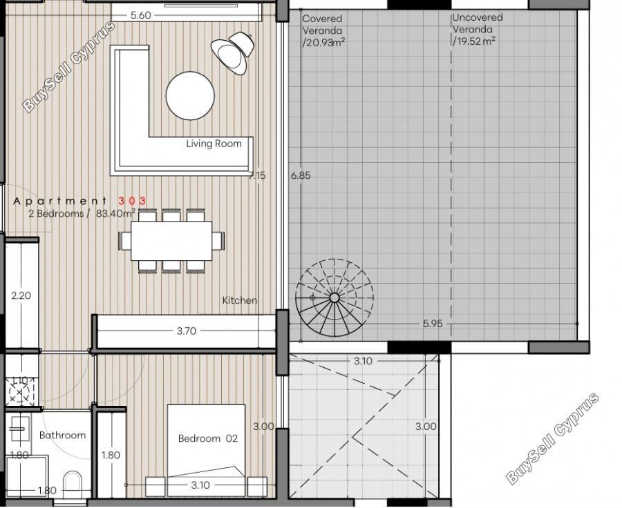 2 bedroom penthouse for sale agios athanasios limassol 8307002 image 14802863