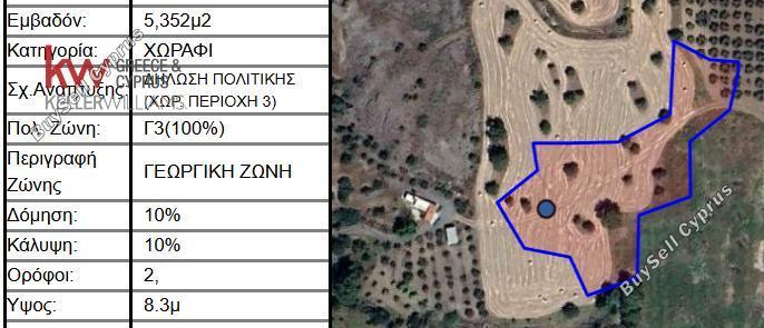 5352 SQM Plot for sale in Anglisides, Larnaca 16132059