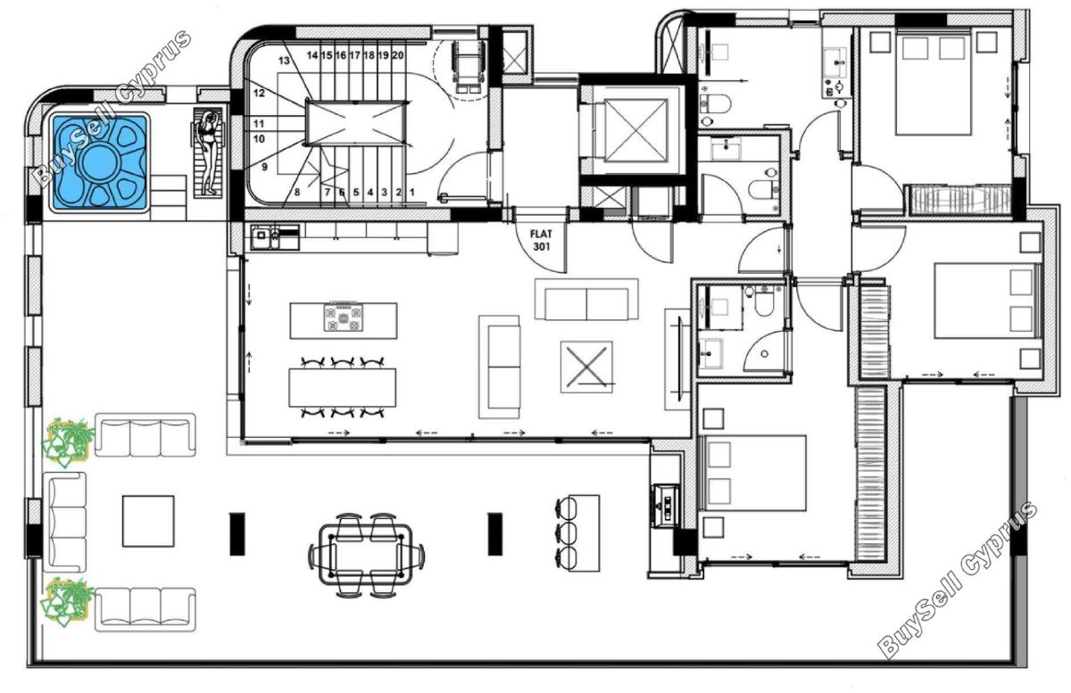 3 bedroom penthouse for sale agios athanasios limassol 1794032 image 6100838