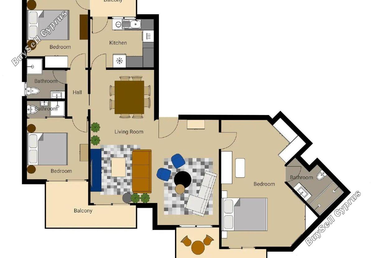 3 bedroom penthouse for rent mouttagiaka limassol 8639462 image 17263811
