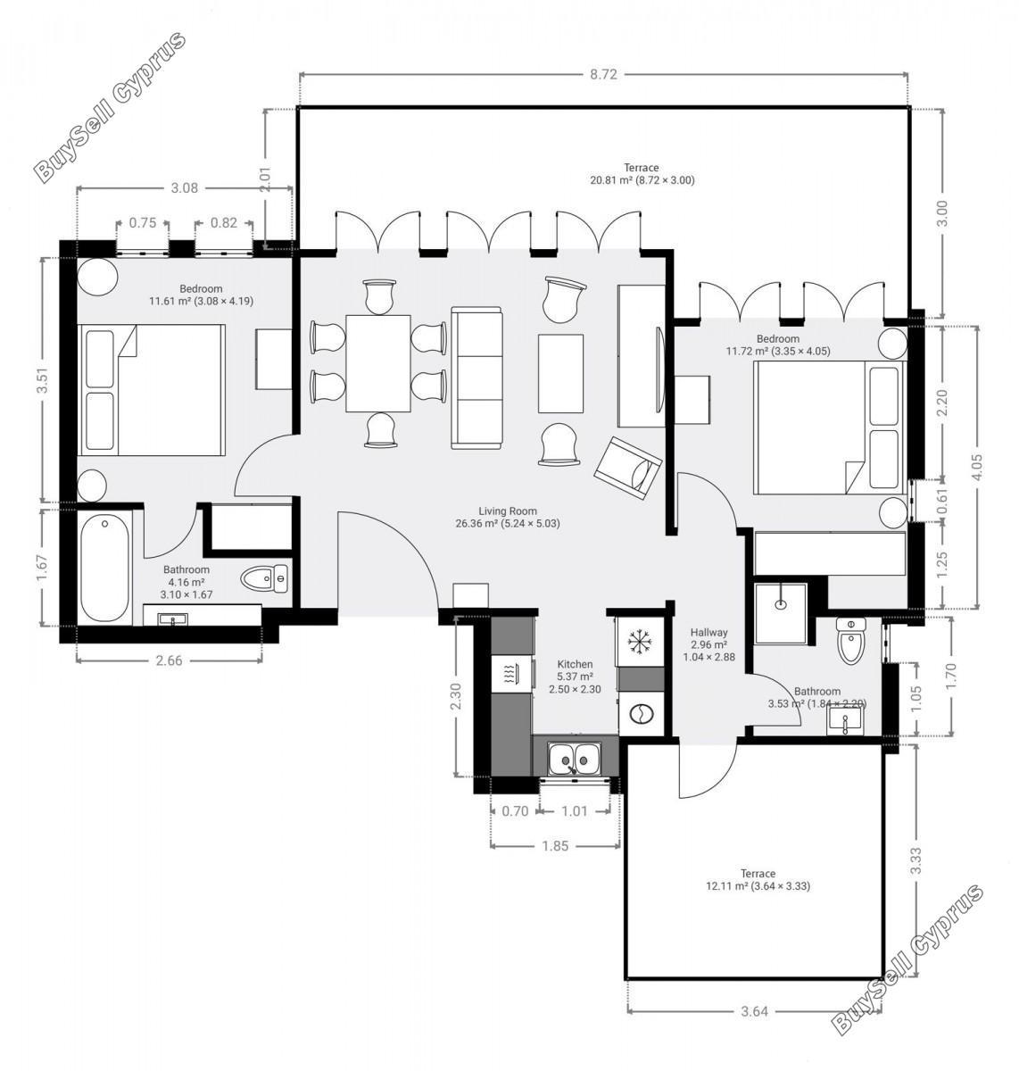 2 bedroom apartment for rent aphrodite hills paphos 8966962 image 17968923