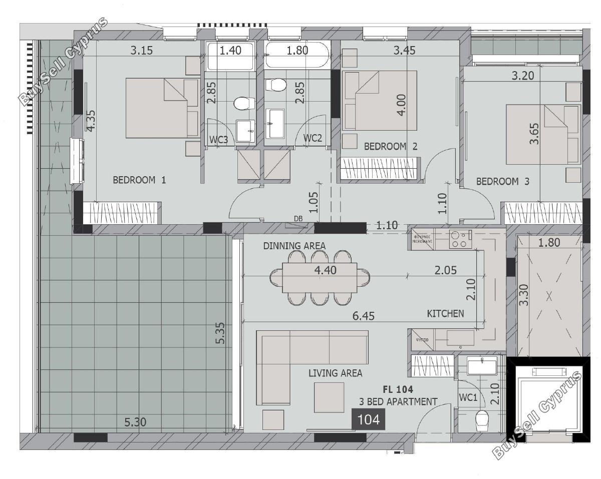 3 bedroom apartment for sale tombs of the kings paphos 1272353 image 13257469
