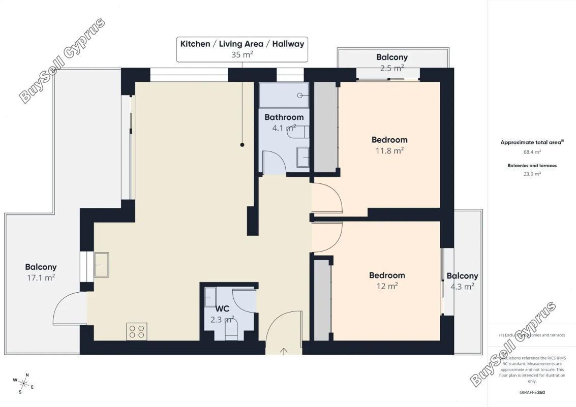 2 bedroom apartment for rent kato paphos universal paphos 8941863 image 17685268