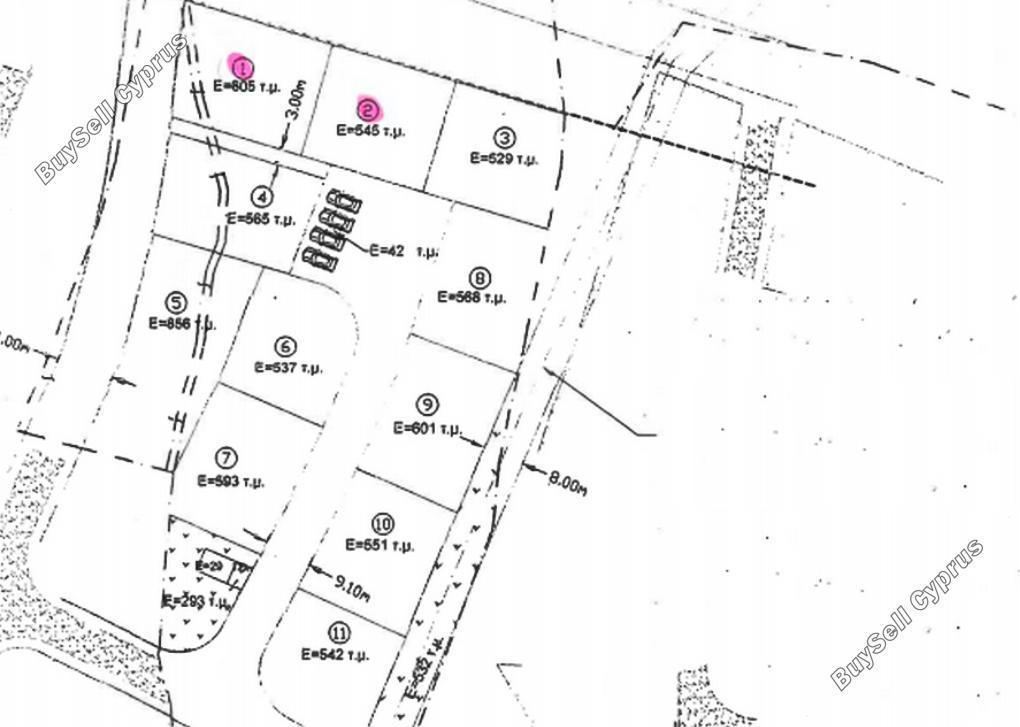 605 SQM Plot for sale in Ormideia, Larnaca 3498361