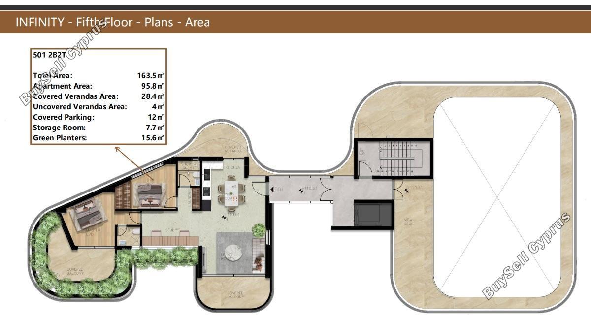 2 bedroom penthouse for sale paphos municipality paphos 1597383 image 4022508