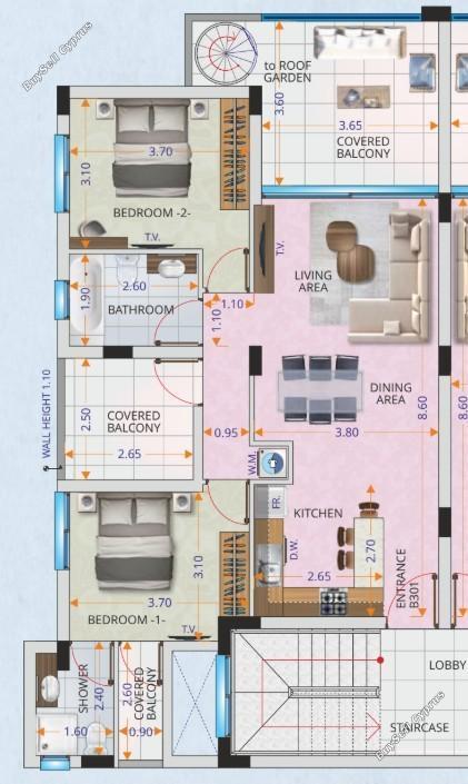 2 bedroom penthouse for sale aradippou larnaca 7732793 image 12525861