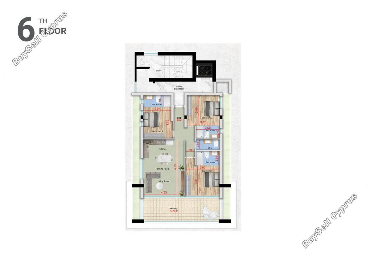3 bedroom penthouse for sale mackenzie larnaca 1285793 image 2313433