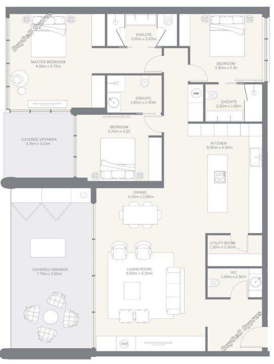 3 bedroom apartment for sale kato paphos paphos 1892524 image 10416735