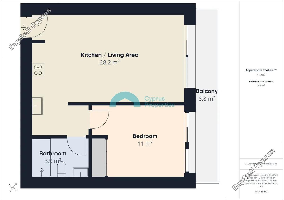 1 bedroom apartment for rent kato paphos universal paphos 8902644 image 17367358