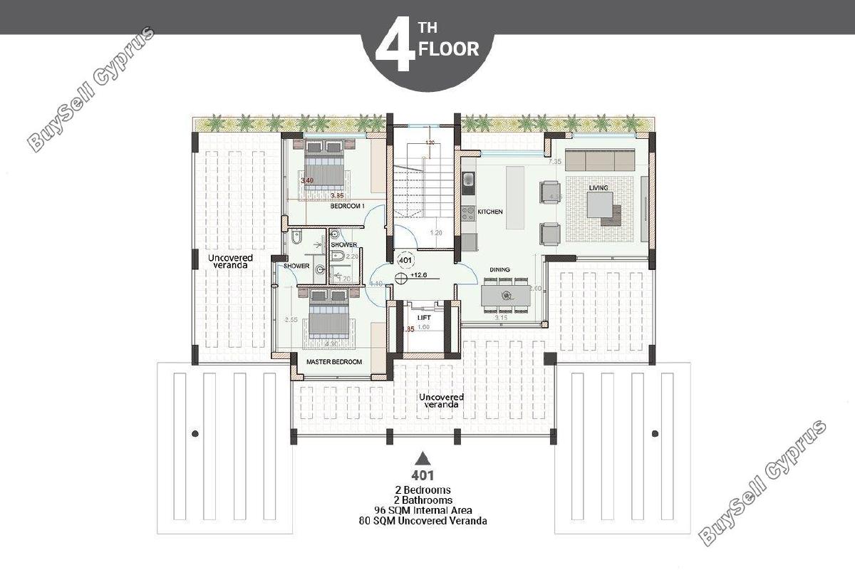 2 bedroom penthouse for sale kato paphos paphos 1175944 image 16776523