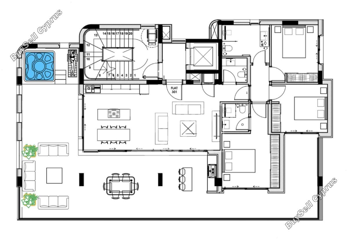 3 bedroom penthouse for sale agios athanasios limassol 1854954 image 17863434