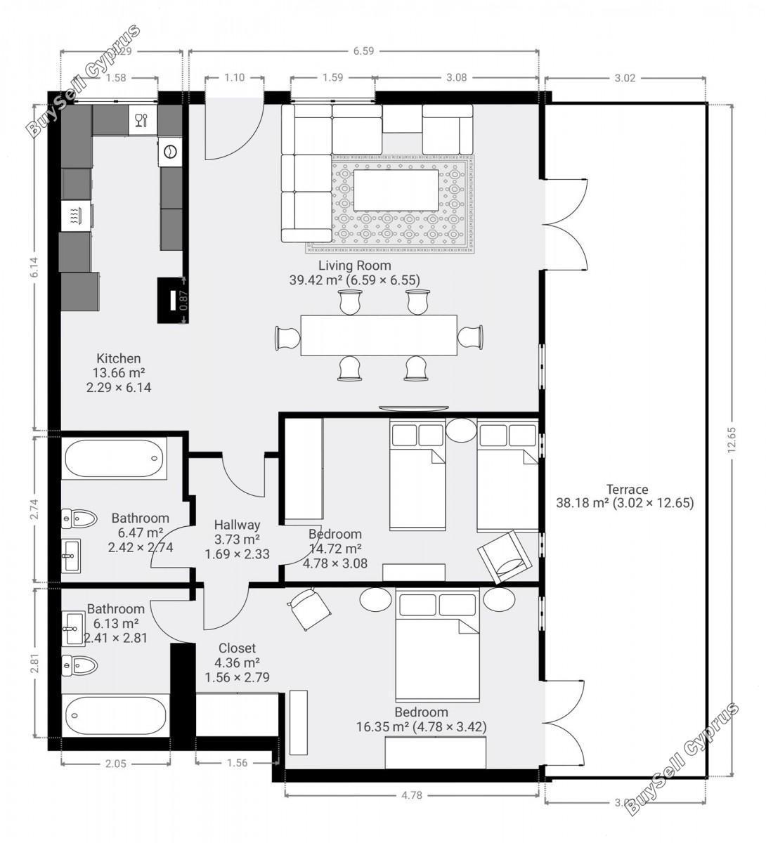 2 bedroom ground floor apartment for rent aphrodite hills paphos 8966964 image 17968954