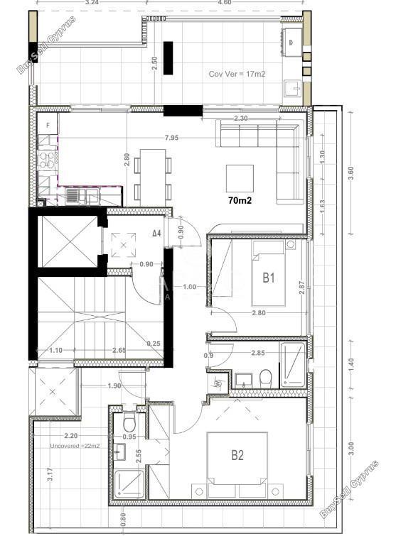 2 bedroom penthouse for rent agios ioannis village limassol limassol 7580074 image 14630299