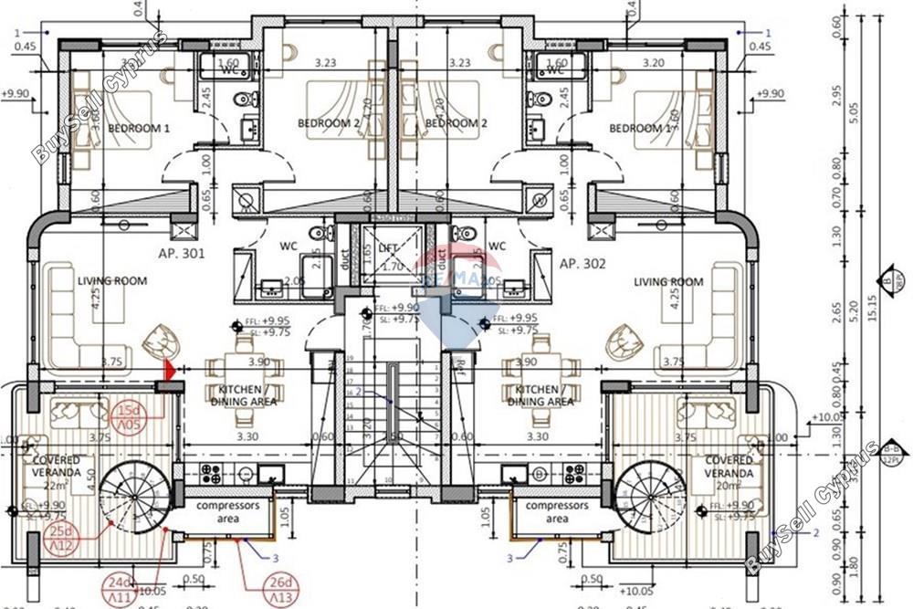 2 bedroom penthouse for sale chrysopolitissa larnaca 8322474 image 14942249