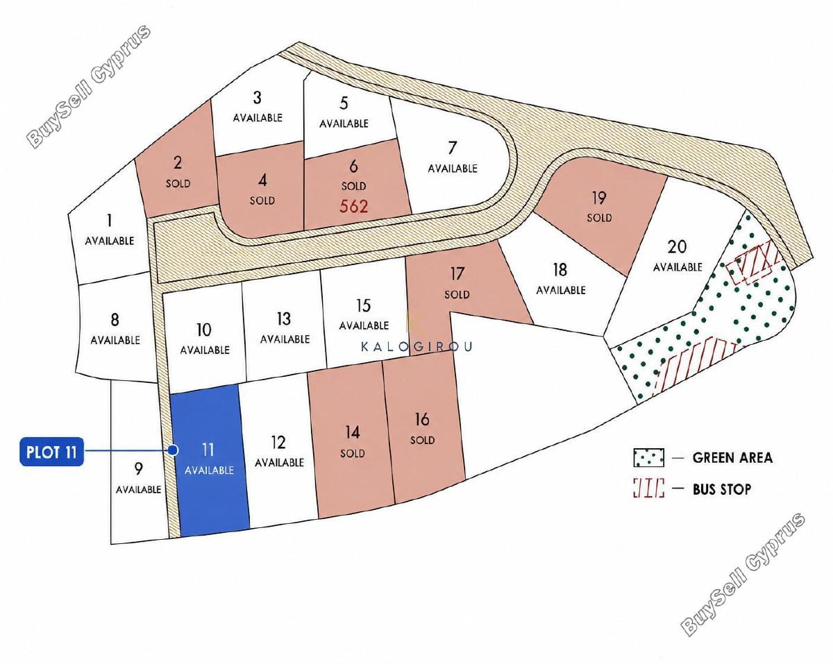 628 SQM Land for sale in Kalavasos, Larnaca 16719354