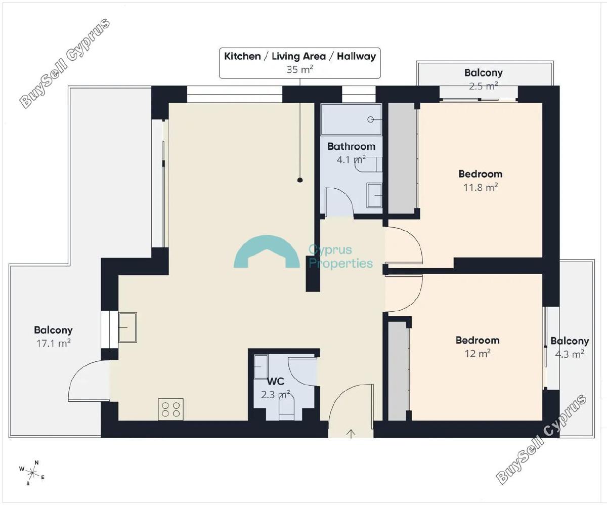 2 bedroom apartment for rent kato paphos universal paphos 8403855 image 14931507