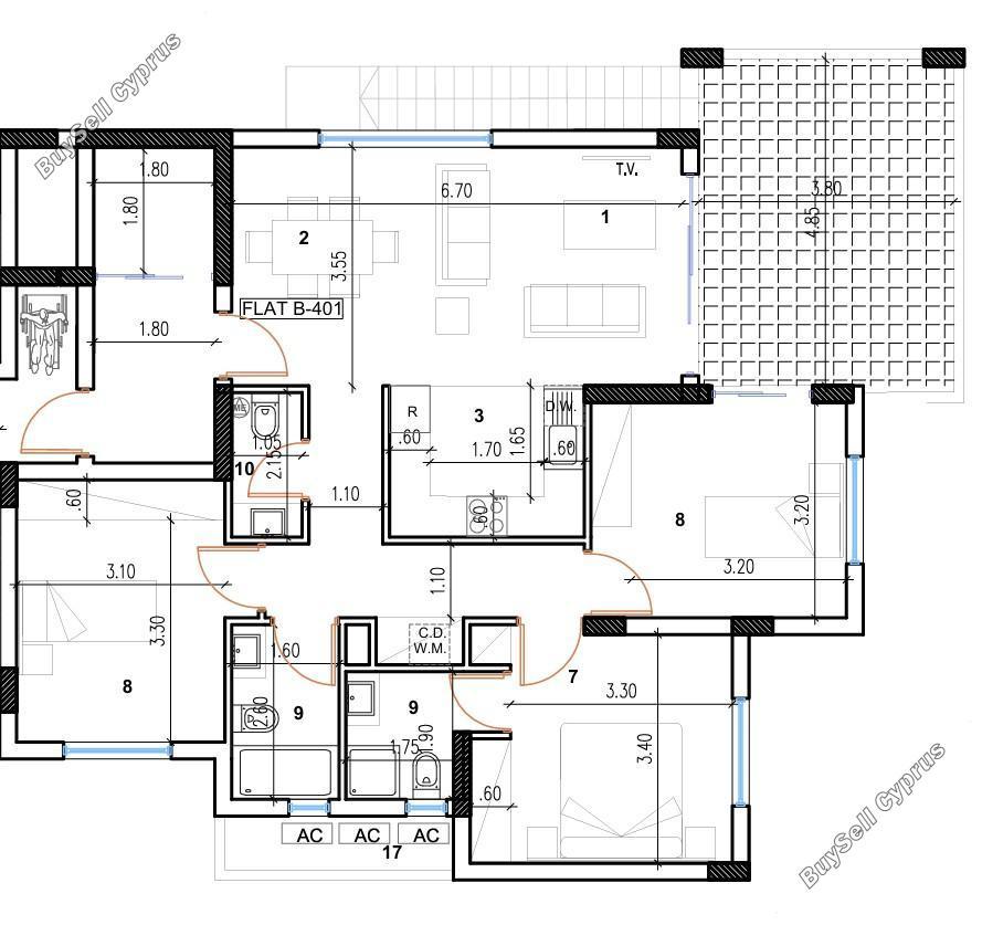 3 bedroom penthouse for sale larnaca municipality larnaca 7738265 image 12560157