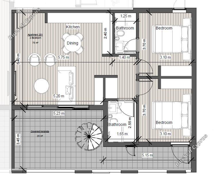 2 bedroom penthouse for sale kato paphos paphos 8101765 image 15612140