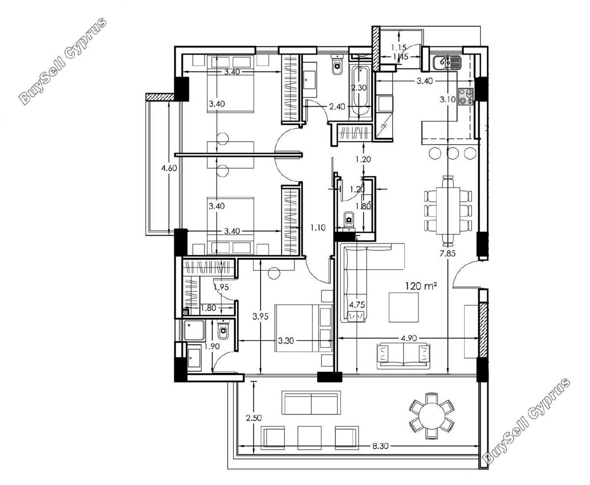 3 bedroom apartment for rent germasogeia limassol 8847175 image 17338357