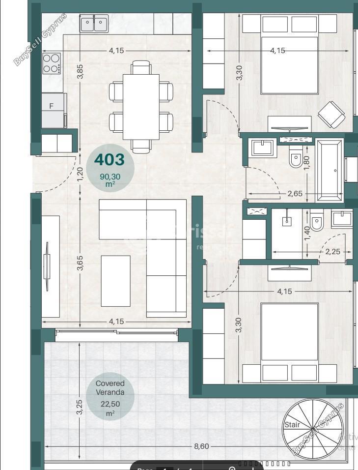 2 bedroom penthouse for sale agios athanasios limassol 7533706 image 9537046