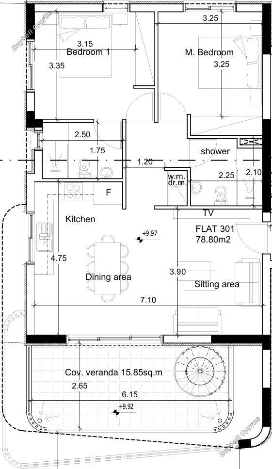 2 bedroom penthouse for sale aradippou larnaca 8633826 image 15888046