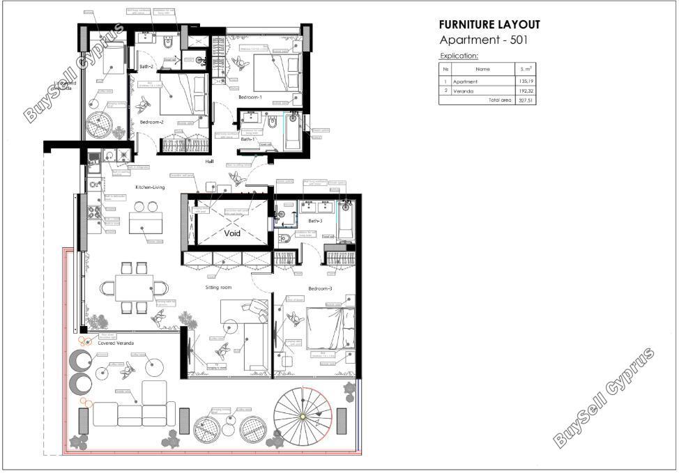 3 bedroom penthouse for sale agios athanasios limassol 1812246 image 6249348
