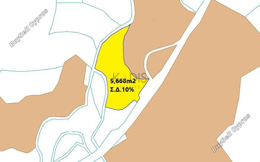 5668 SQM Land for sale in Vyzakia, Nicosia 13931650