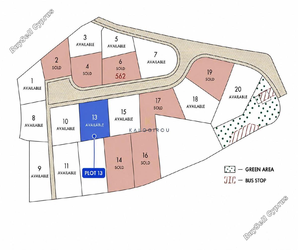 519 SQM Land for sale in Kalavasos, Larnaca 16719373