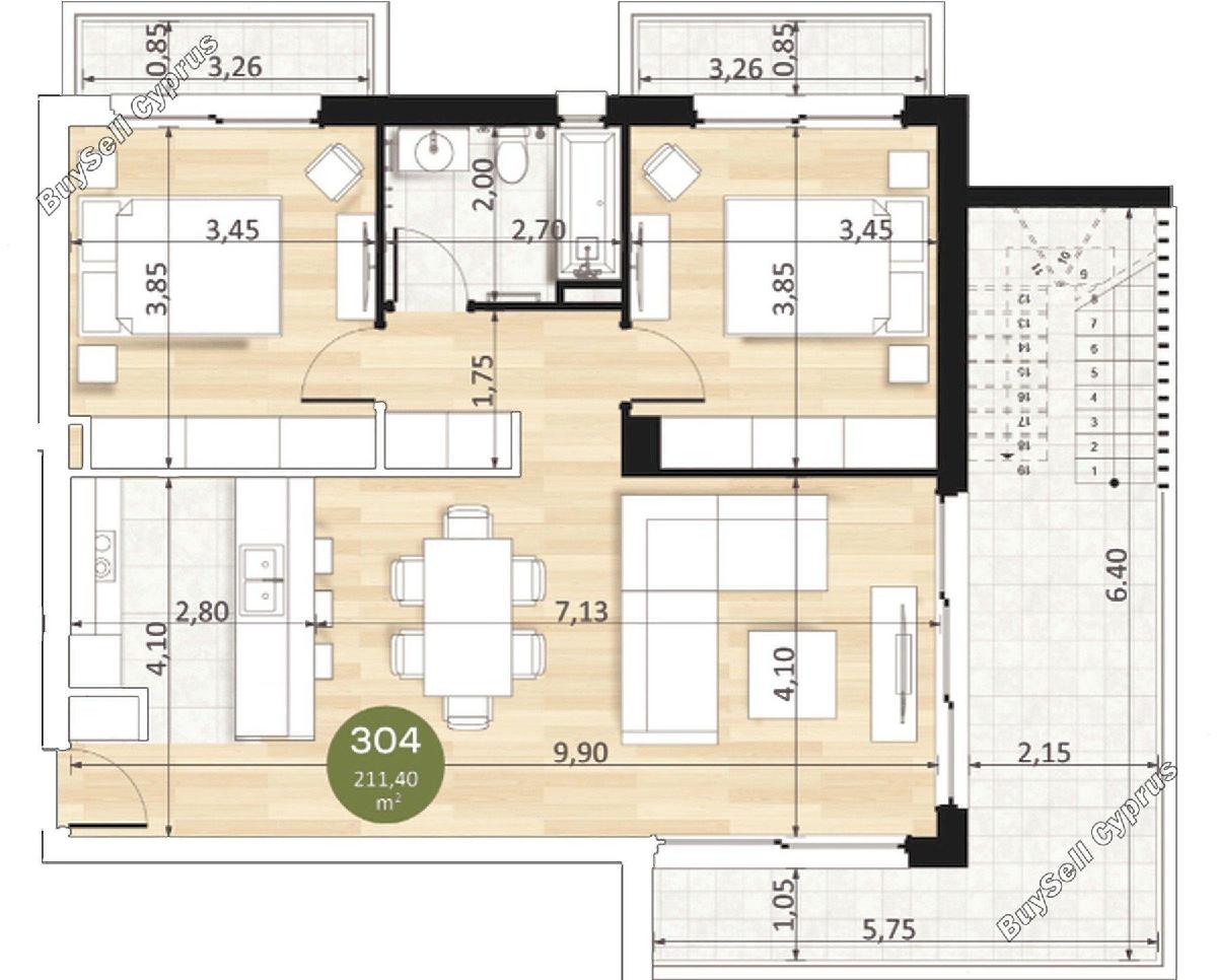 2 bedroom penthouse for sale kalogiroi limassol 1274837 image 13082759
