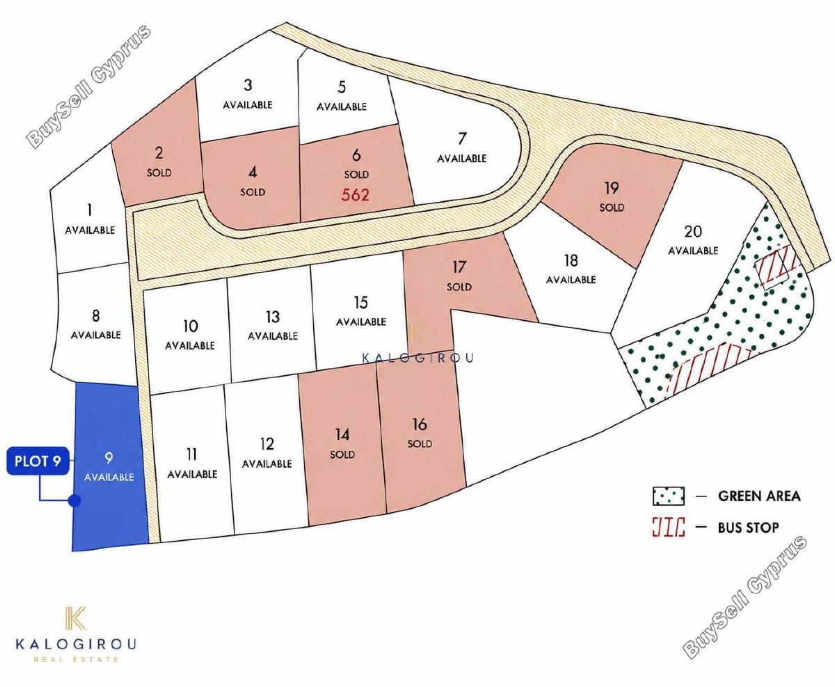 622 SQM Land for sale in Kalavasos, Larnaca 16689443