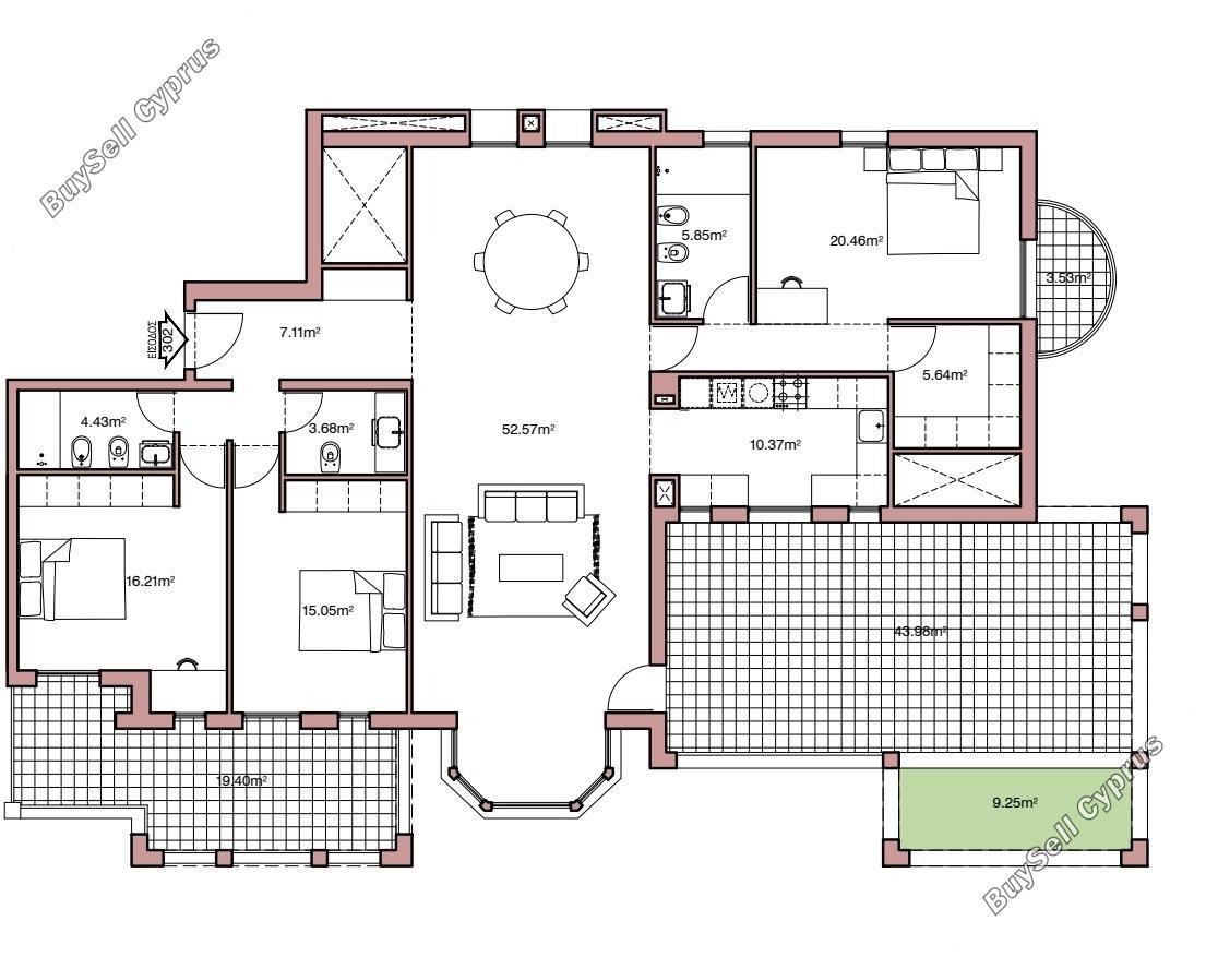 3 bedroom apartment for rent acropolis nicosia 1787557 image 5227143