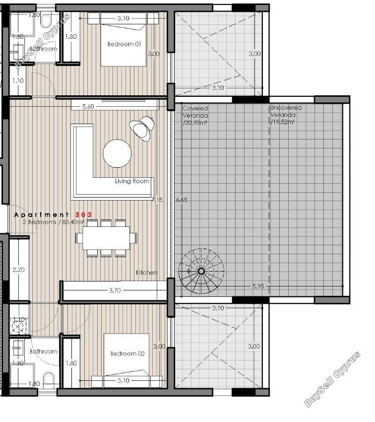 2 bedroom penthouse for sale agios athanasios limassol 8437208 image 15611677