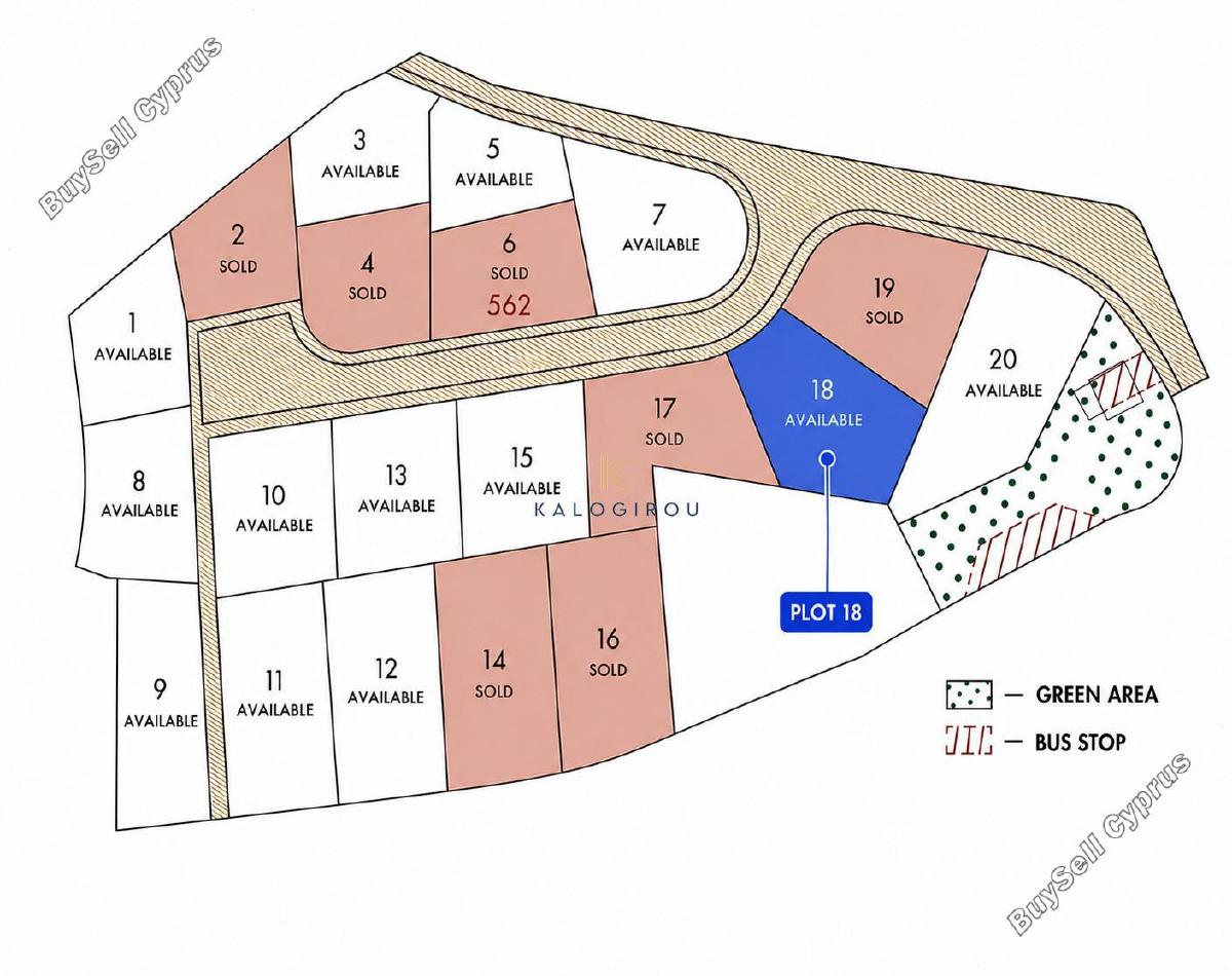 524 SQM Land for sale in Kalavasos, Larnaca 16719385