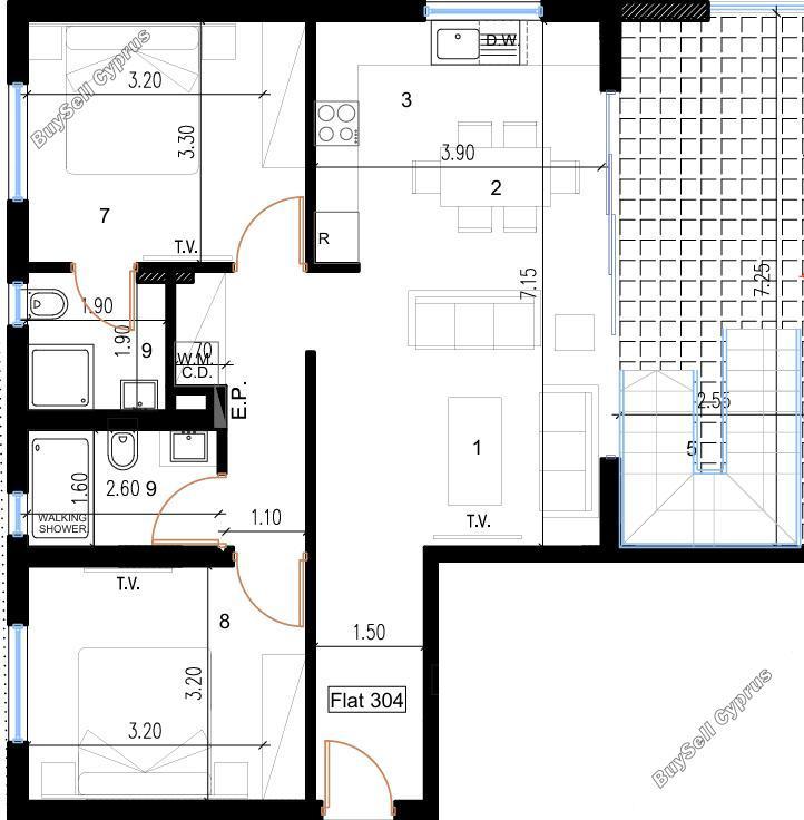2 bedroom penthouse for sale aradippou larnaca 8473419 image 15800293