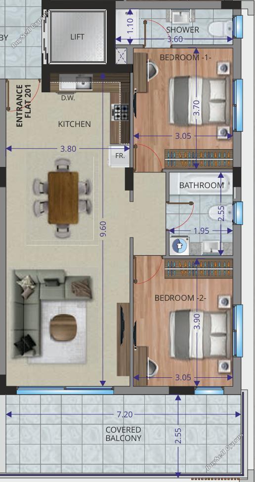 2 bedroom penthouse for sale oroklini larnaca 8442539 image 16808881