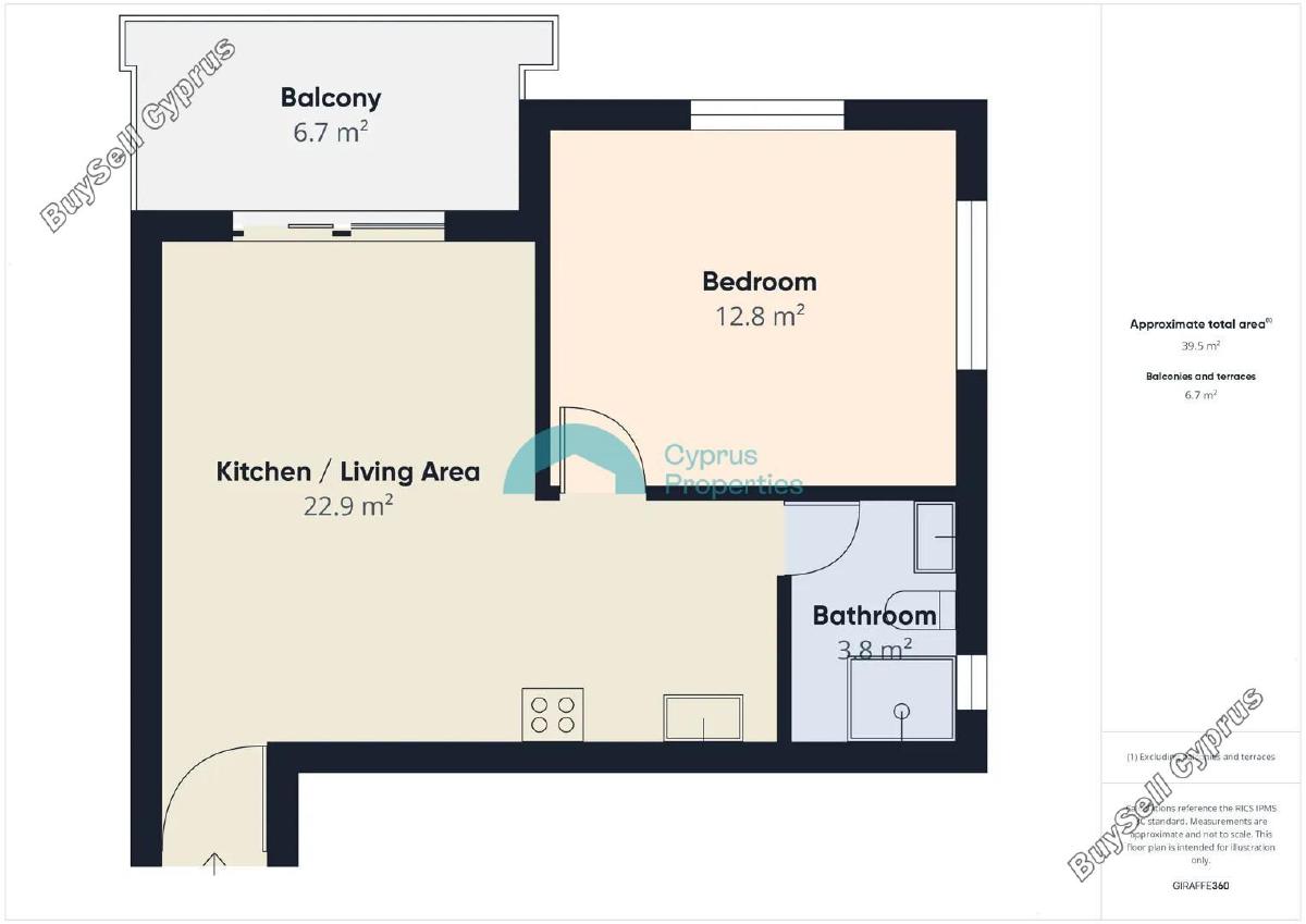 1 bedroom apartment for rent kato paphos universal paphos 8892479 image 17367294