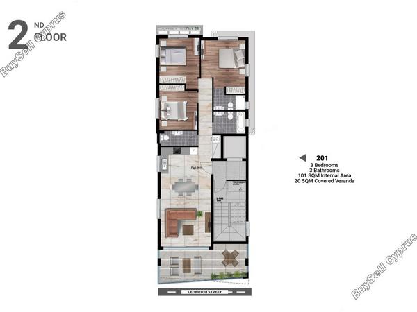 3 bedroom entire floor apartment for sale faneromeni larnaca 8004860 image 12755687