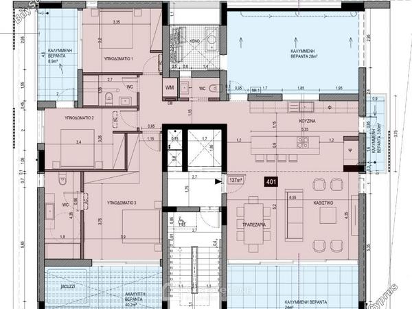 3 bedroom penthouse for sale agioi omologitai nicosia 8360131 image 14544302
