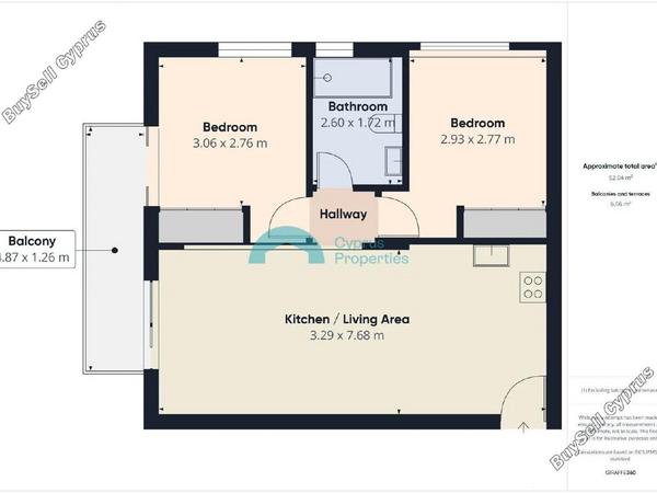 2 bedroom apartment for rent paphos municipality paphos 8892481 image 17367415