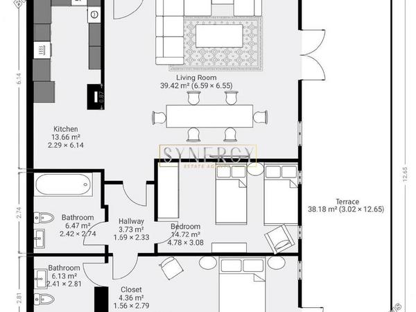 2 bedroom ground floor apartment for rent aphrodite hills paphos 8946533 image 17713705
