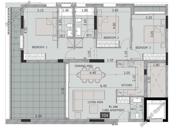 3 bedroom apartment for sale tombs of the kings paphos 1272353 image 13257469
