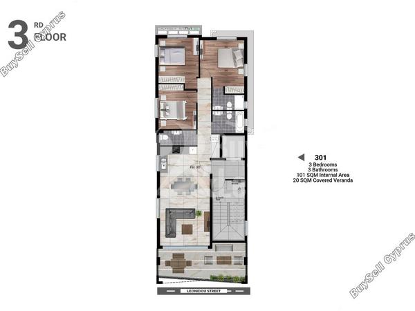 3 bedroom entire floor apartment for sale faneromeni larnaca 7514444 image 14724092