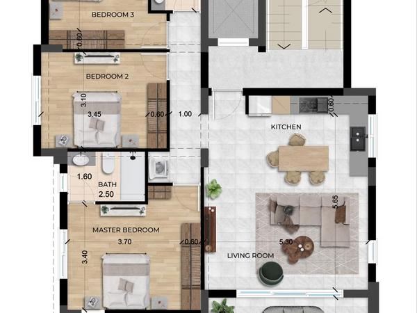 3 bedroom penthouse for sale agios athanasios limassol 7784444 image 17098094